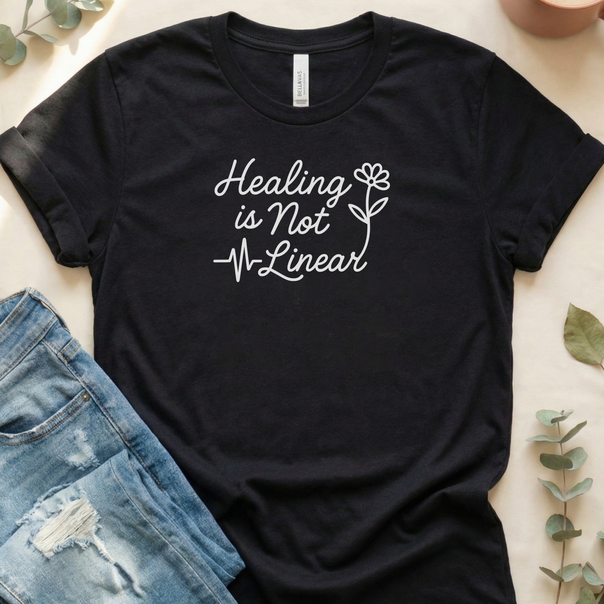 Healing Is Not Linear Graphic Tee Shirt