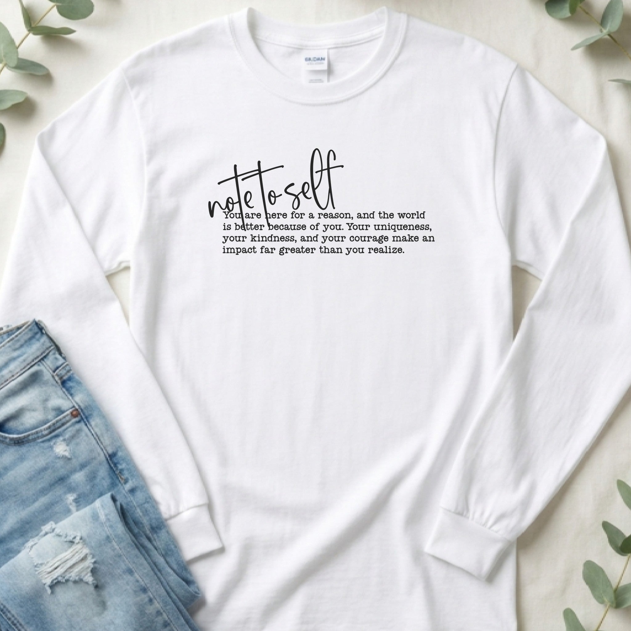 Note to Self Long Sleeve Tee