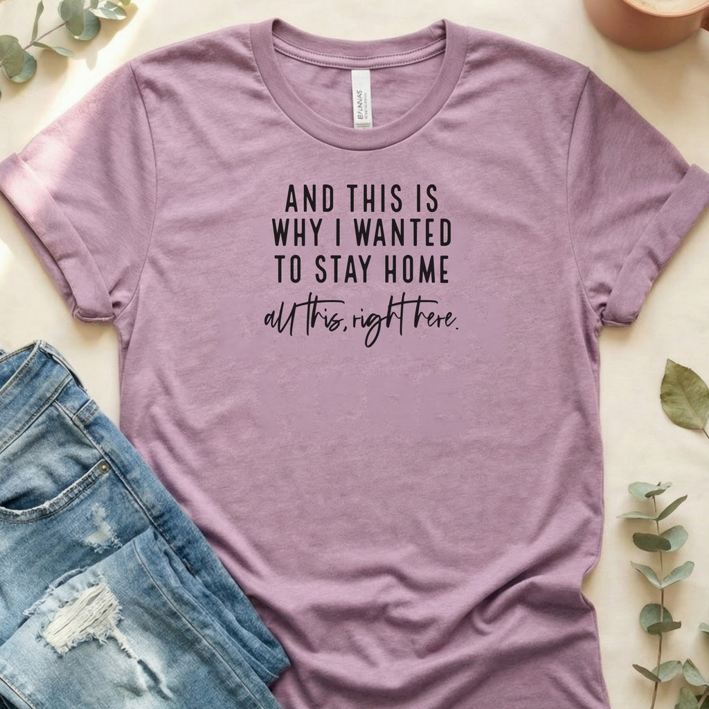 And This Is Why I Wanted To Stay Home T‑Shirt