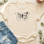 Be Kind Be Brave Be Bold Graphic Butterfly T-shirt