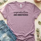 Unproductive AND Unbothered Statement Slogan T-Shirt