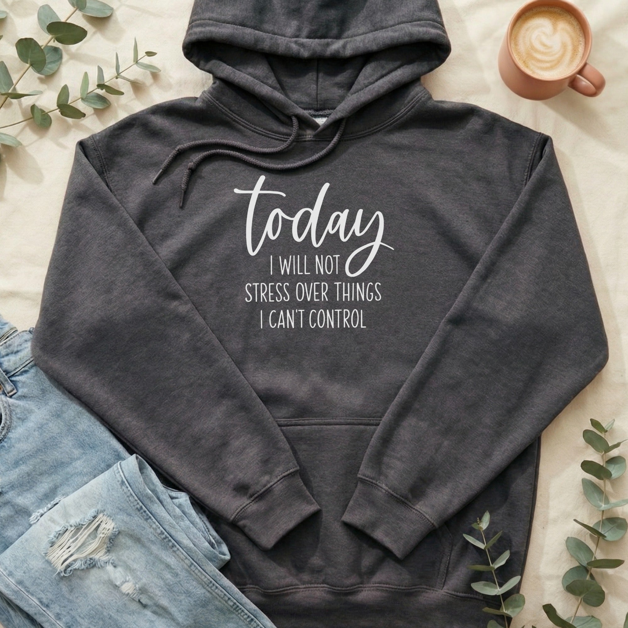 Today I Will Not Stress Over Things I Can't Control hoodie