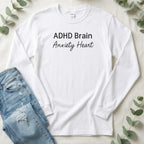 ADHD Brain Anxiety Heart long-sleeve shirt