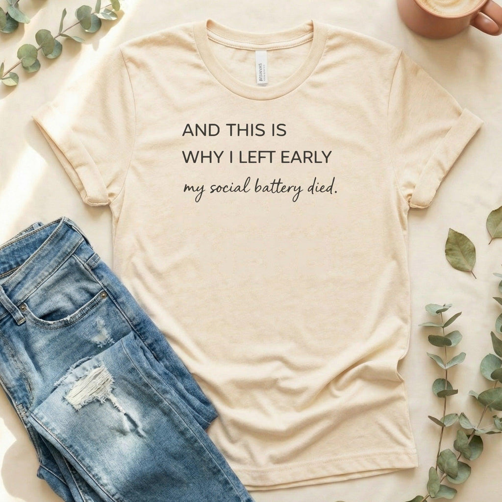 Funny Introvert Shirt That Explains Early Departure