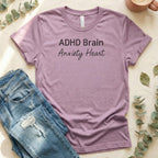 ADHD Brain Anxiety Heart T-shirt product