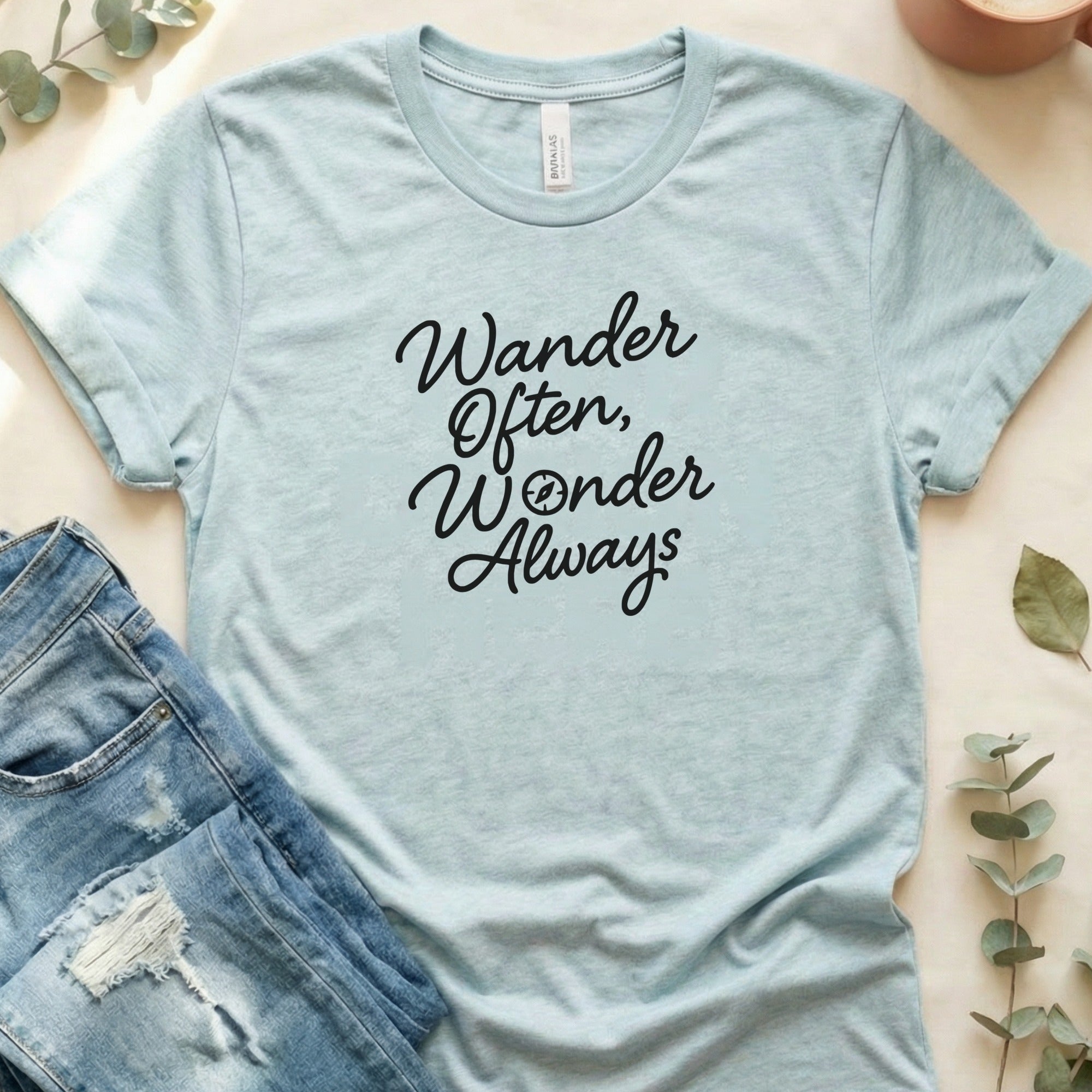 Wander Often Wonder Always Graphic Tee Product