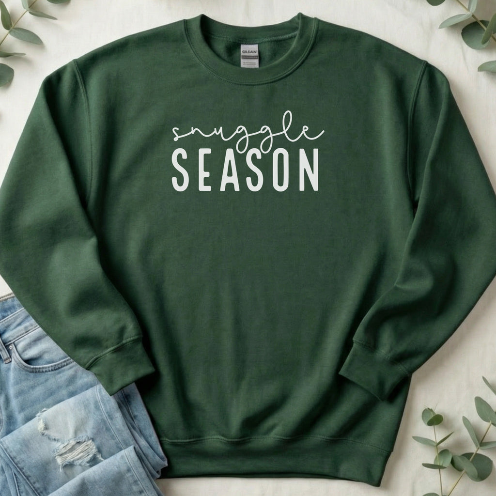 Snuggle Season Graphic Sweatshirt Cozy Winter Apparel