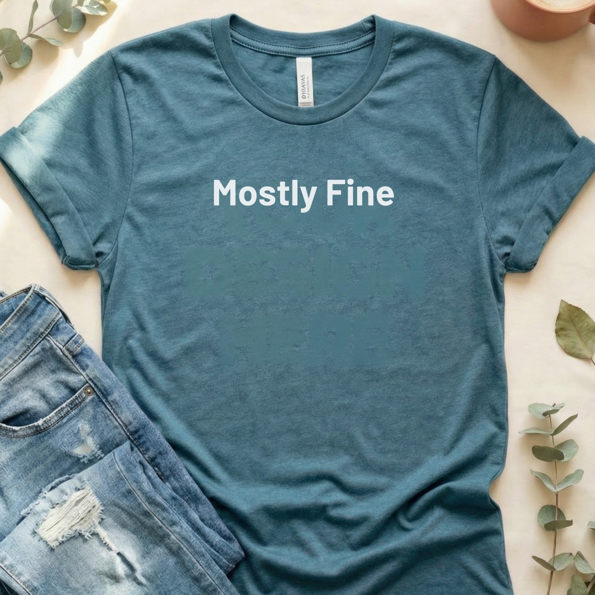Mostly Fine Graphic T-shirt for Casual Wear