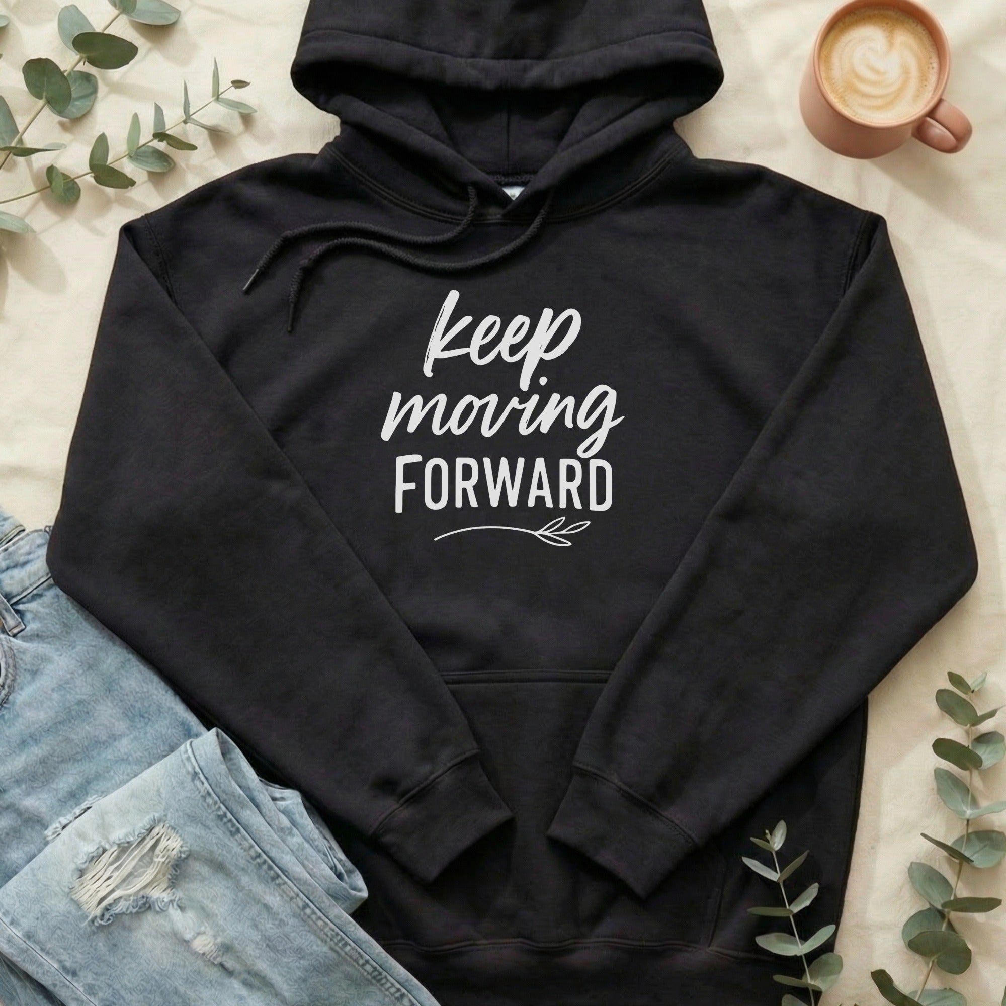 Keep Moving Forward Motivational Hoodie Product