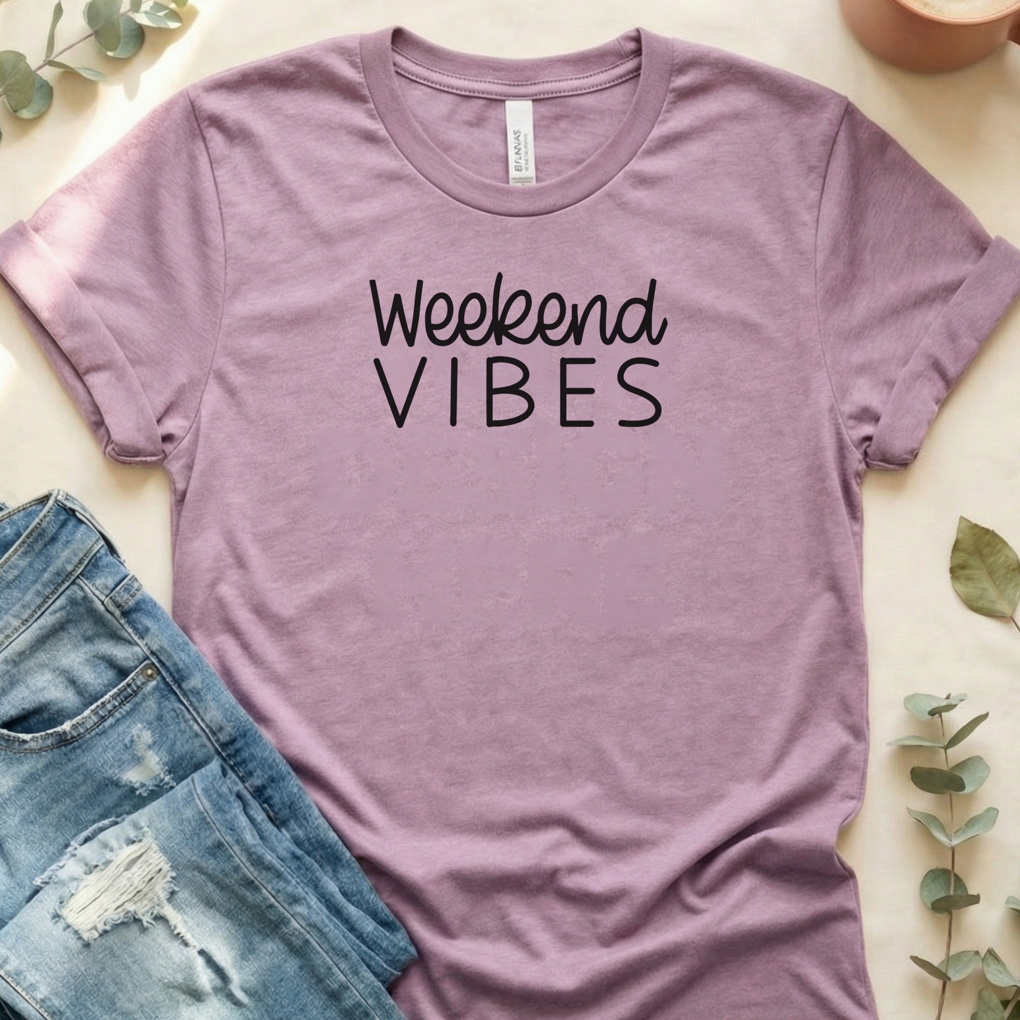 Weekend Vibes Graphic Shirt Casual Tee