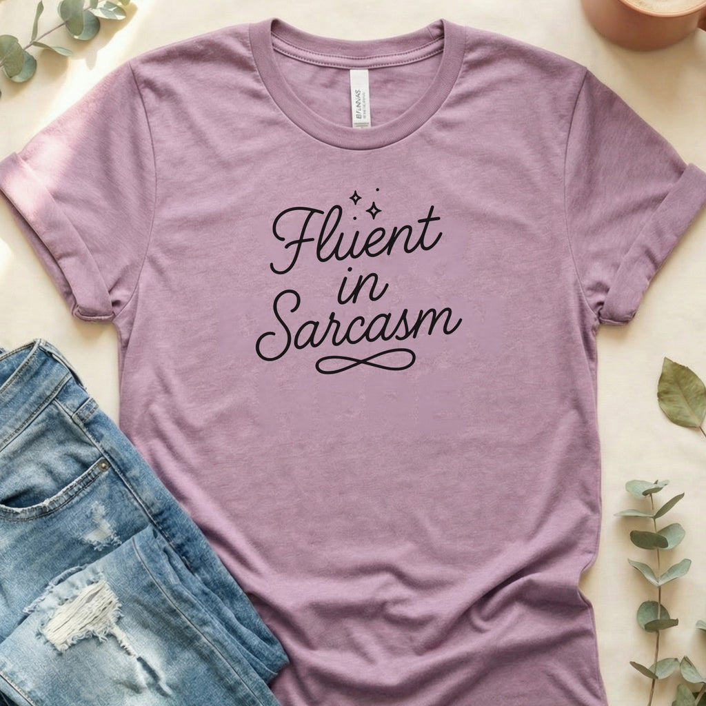 Fluent in Sarcasm Graphic Tee for Casual Everyday Wear