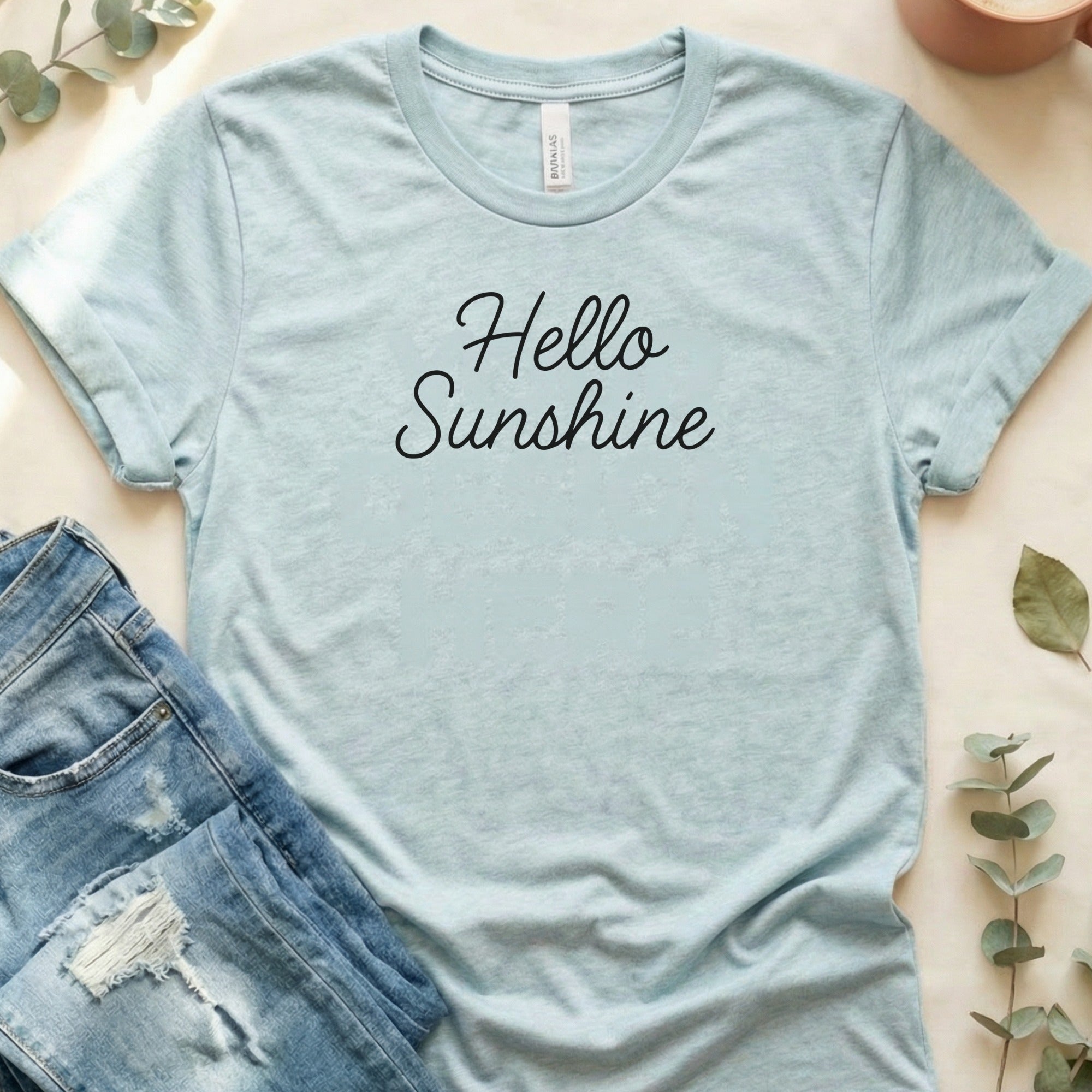 Hello Sunshine Casual Graphic Tee Shirt
