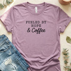 Fueled by Hope & Coffee Casual Short Sleeve Shirt