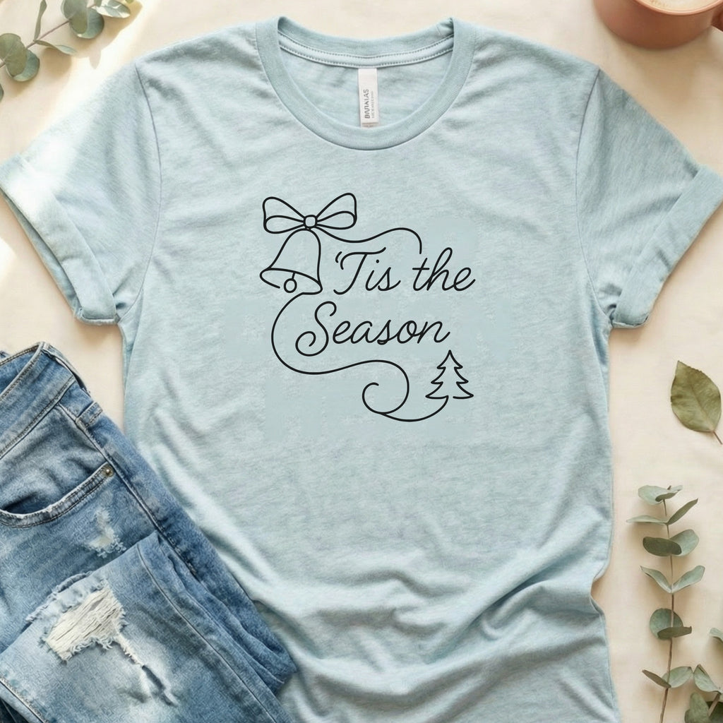 Tis the Season Christmas Bell Tree T-Shirt