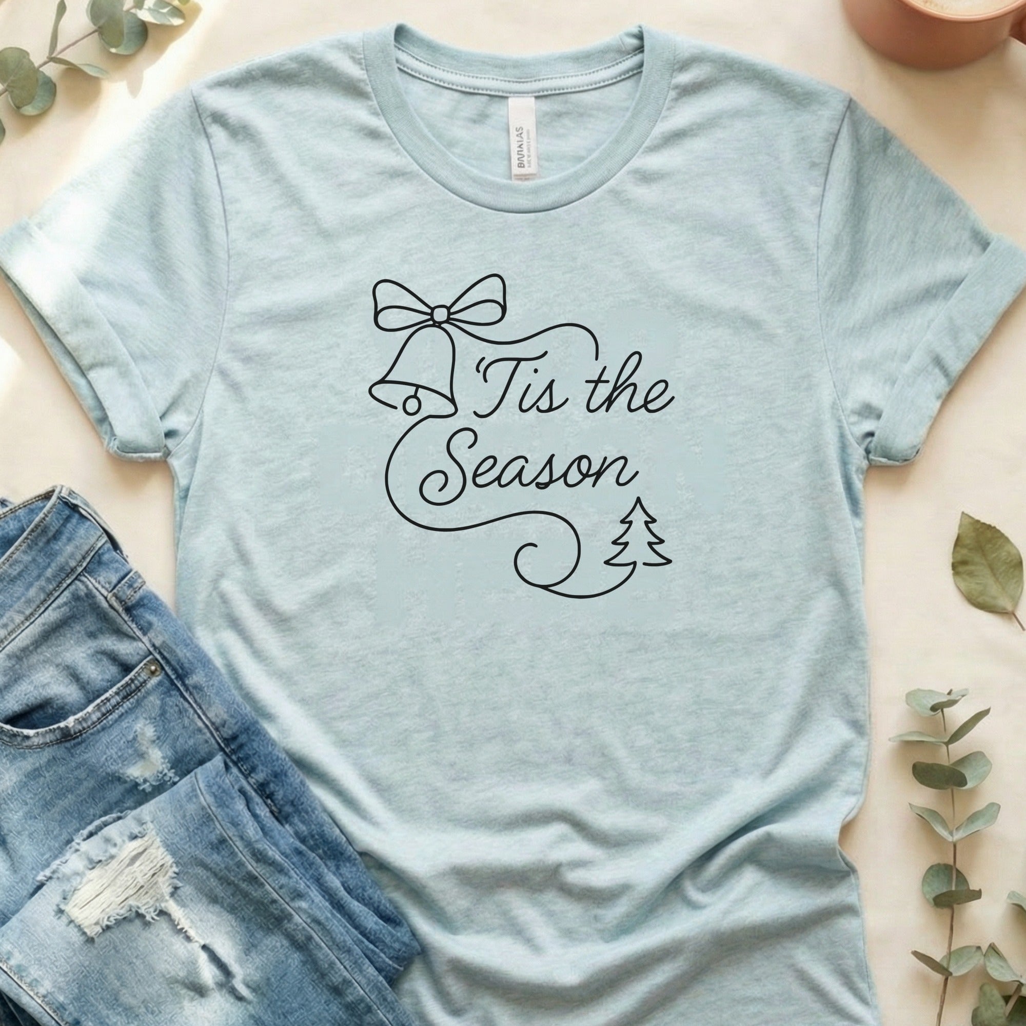 Tis the Season Christmas Bell Tree T-Shirt