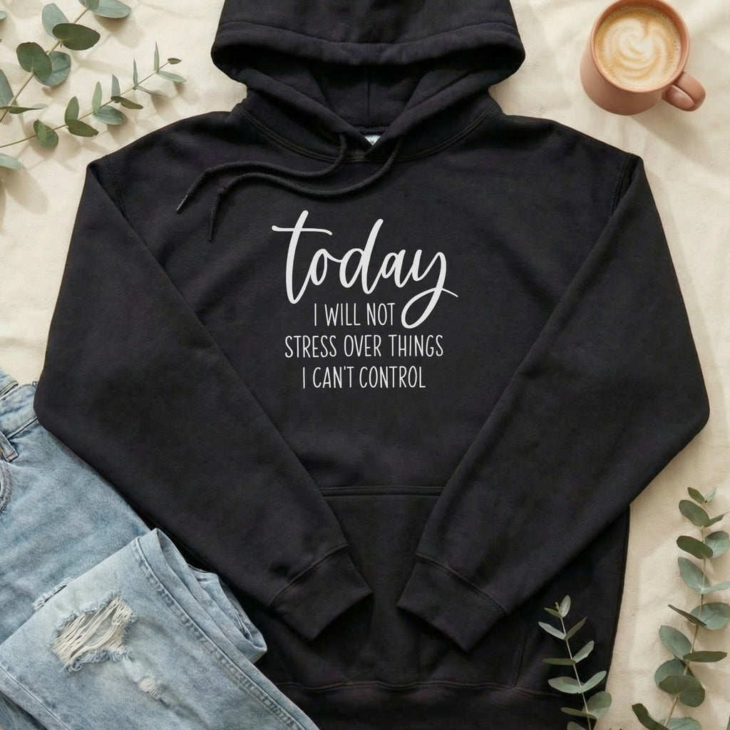 Today I Will Not Stress Over Things I Can't Control Hoodie