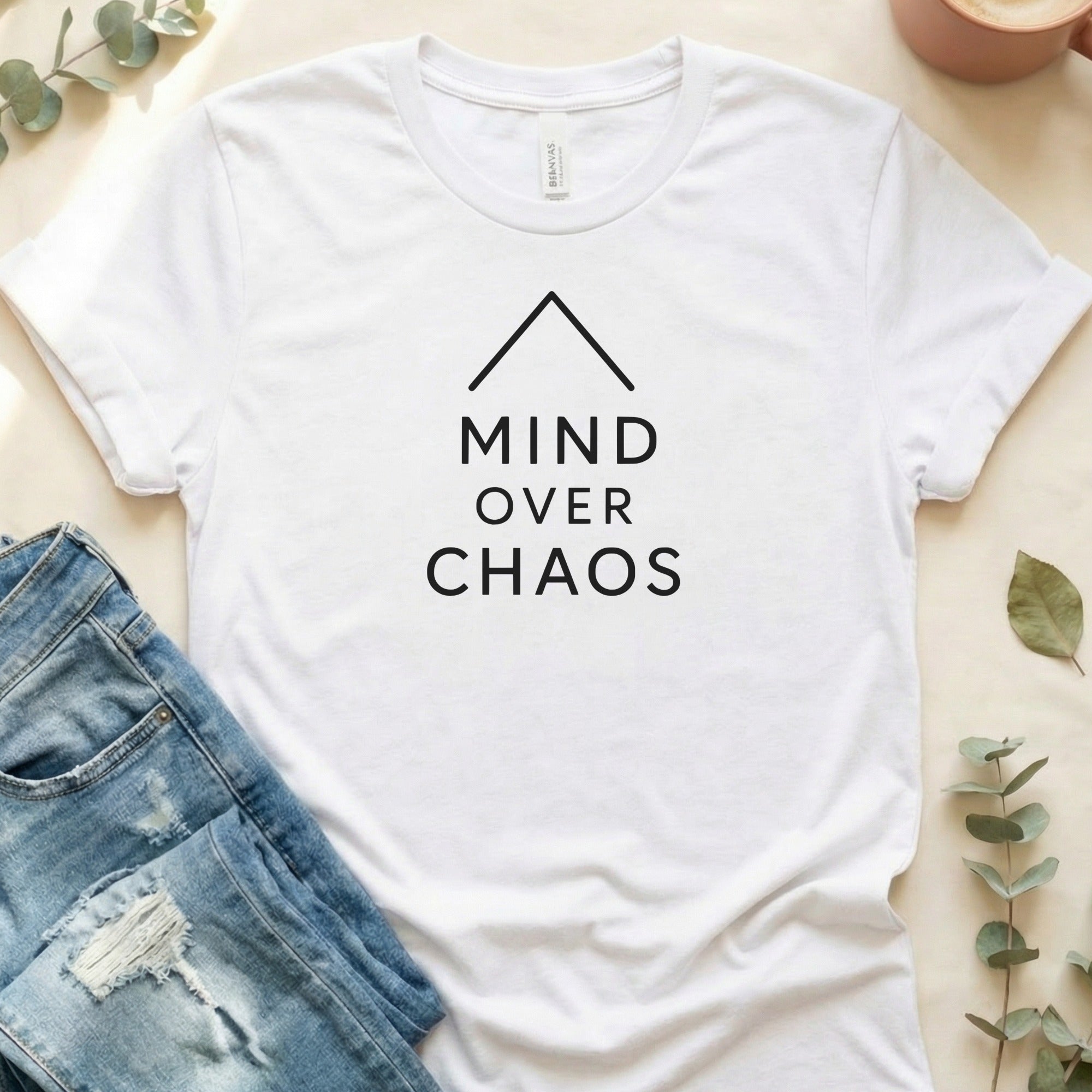 Mind Over Chaos Motivational Graphic T-shirt
